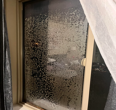 Residential hard water window stain removal